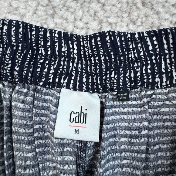 Cabi Strand Pant Lounge Pull On Navy Blue White - Picture 4 of 8